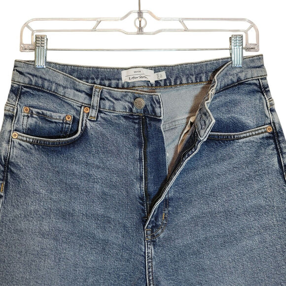 & Other Stories Favorite Cut Straight Leg Jeans Slim Cut High Rise Blue Denim 30 - Picture 4 of 15
